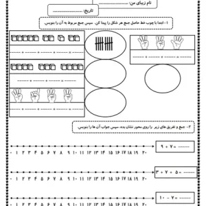 کاربرگ حل مسئله ریاضی اول