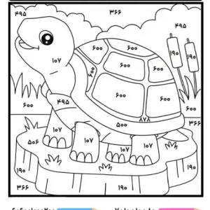 کاربرگ جمع و تفریق خلاق اعداد سه رقمی