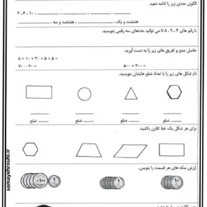تمرین‌های الگویابی، ارزش مکانی و محاسبه زمان