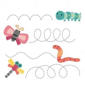 کاربرگ های نقطه چین برای دست ورزی