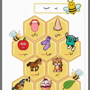 کاربرگ فارسی اول دبستان نشانه ب