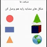 کاربرگ تابستانه مفهوم شباهت ریاضی پیش دبستان