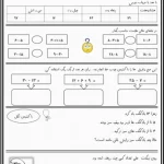 تمرینات دوره ای ریاضی اول دبستان_ورودی دوم