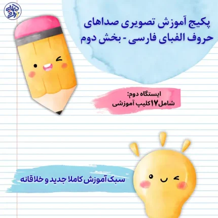 آموزش تصویری صداهای حروف الفبای فارسی