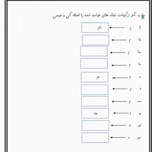 کلمه سازی فارسی اول