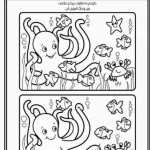 کاربرگ شناخت و پیداکردن تفاوت اشکال پیش دبستان