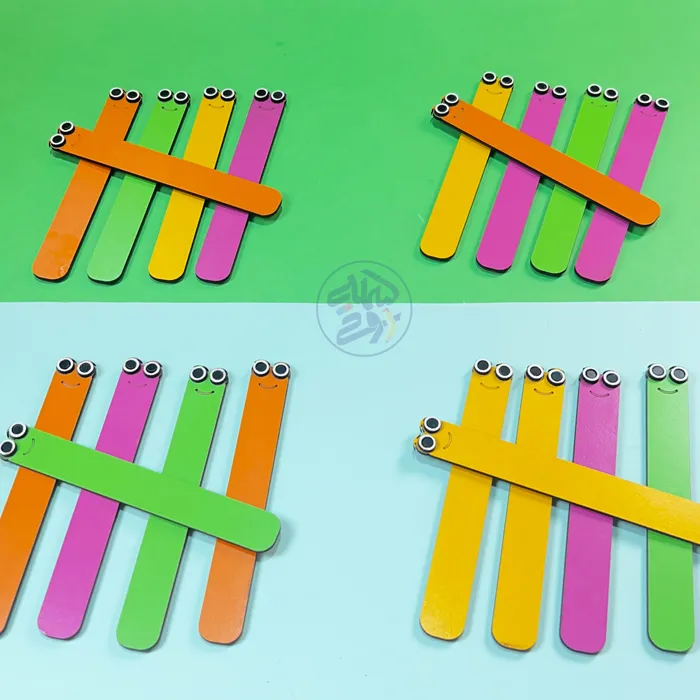 چوب خط چوبی مغناطیسی برای آموزش ریاضی کودکان