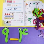 اعداد چوبی مگنتی رنگی