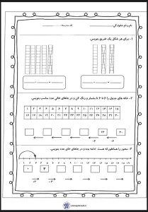 دانلود کاربرگ ارزشیابی ریاضی پایه اول ابتدایی دانلود ارزشیابی ریاضی پایه اول ابتدایی
