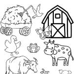 کاربرگ رنگ آمیزی پیش دبستانی