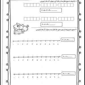 فایل آزمون ریاضی اول دبستان