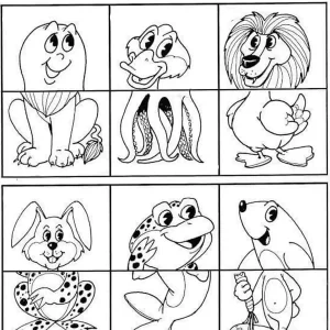 کاربرگ رنگ آمیزی حیوانات