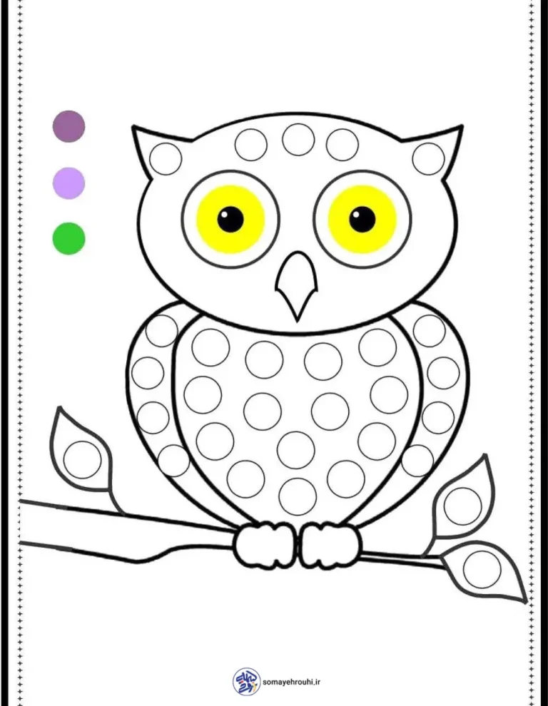 کاربرگ رنگ انگشتی پیش دبستانی