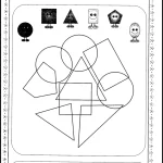 کاربرگ شناخت و رنگ آمیزی اشکال هندسی پایه اول دبستان