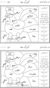 کاربرگ نشانه ض