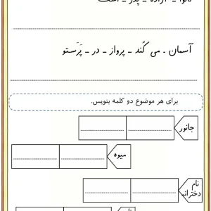 کاربرگ نشانه پ