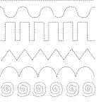 کاربرگ نقطه چین برای دست ورزی