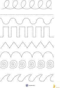 6 کاربرگ نقطه چین برای دست ورزی 2 کاربرگ نقطه چین برای دست ورزی