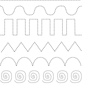 کاربرگ نقطه چین برای دست ورزی