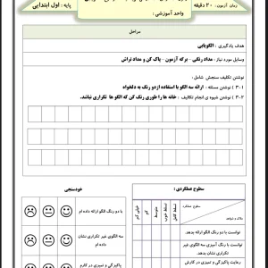 آزمون ریاضی الگو یابی اول