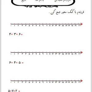 آزمون ریاضی محور اعداد