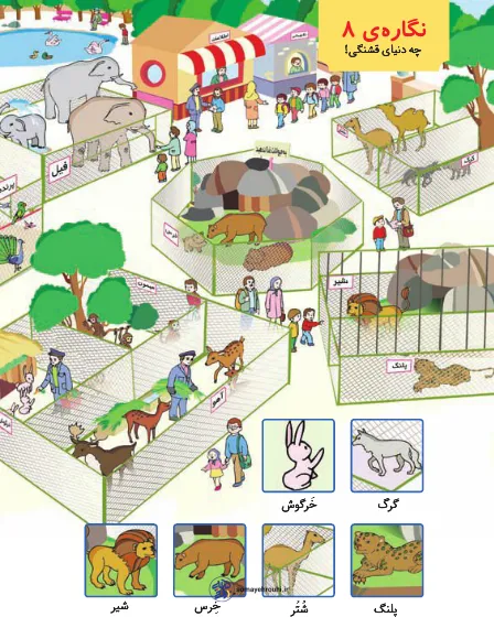 آموزش نگاره 8 کلاس اول