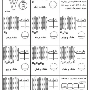 آزمون ریاضی اول دبستان
