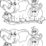 کاربرگ تفاوت ها برای پیش دبستانی