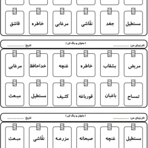 کاربرگ بازی دبرنا فارسی
