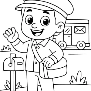 کاربرگ رنگ آمیزی روز جهانی پست