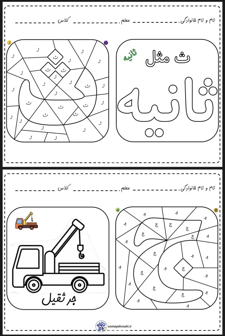 رنگ آمیزی نشانه (ث-ج)