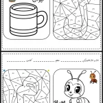 کاربرگ رنگ آمیزی نشانه (ل - م) پیش دبستانی