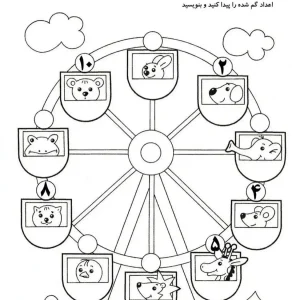 رنگ آمیزی و آموزش اعداد