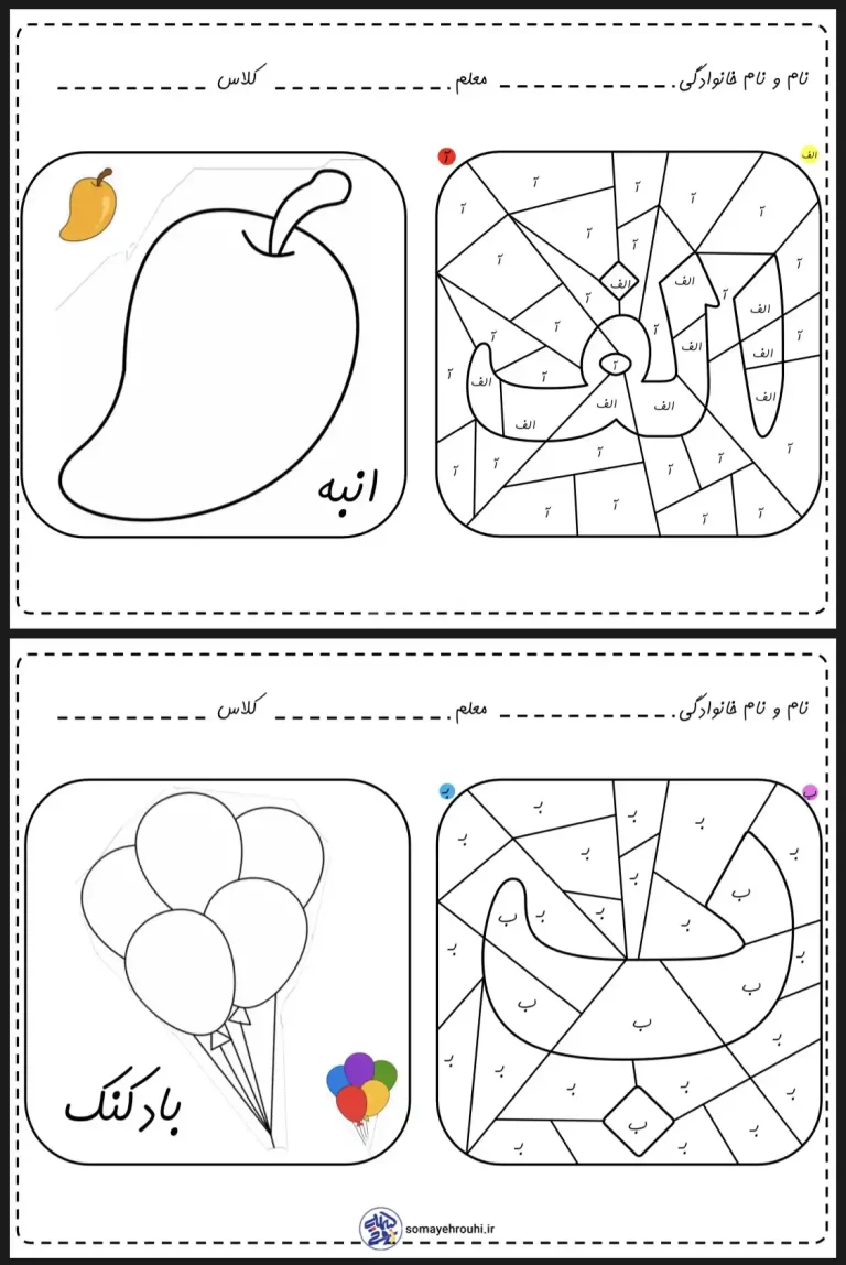 شناخت حروف الفبا