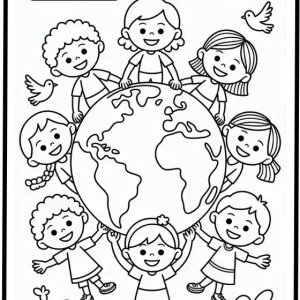 کاربرگ روز جهانی کودک برای پیش دبستانی