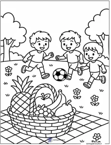 کاربرگ روز جهانی کودک پسرانه