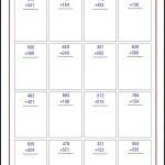 جمع و تفریق تکنیکی اعداد سه رقمی