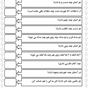 کاربرگ ریاضی چوب خط