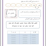 کاربرگ فارسی کلمه سازی