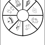 کاربرگ گردونه کلمات هم آغاز اول دبستان