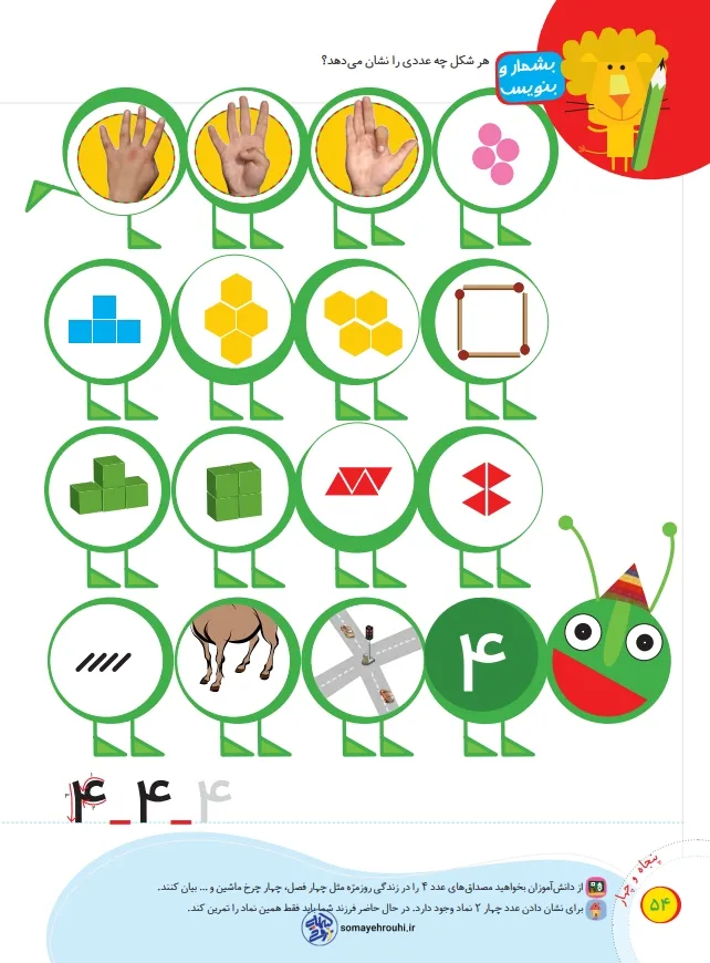 تدریس تم 8 ریاضی پایه اول-صفحه54