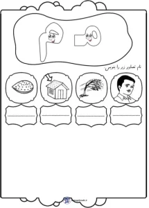 املای تصویری نشانه م