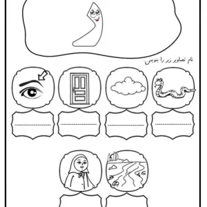 املای تصویری نشانه ر