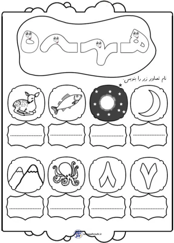 املای تصویری فارسی نشانه ه