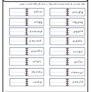 آزمون املا فارسی دوم دبستان
