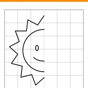 کاربرگ رایگان تقارن اول دبستان