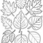 کاربرگ رنگ آمیزی برگ های پاییزی