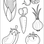کاربرگ رنگ آمیزی سبزیجات