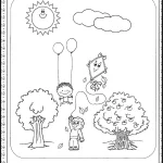 کاربرگ رنگ آمیزی نشانه د اول دبستان