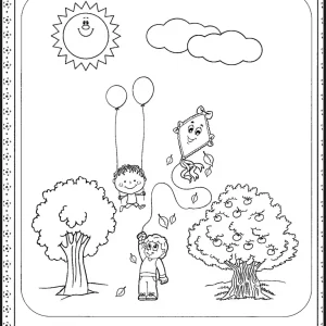 کاربرگ رنگ آمیزی نشانه د اول دبستان